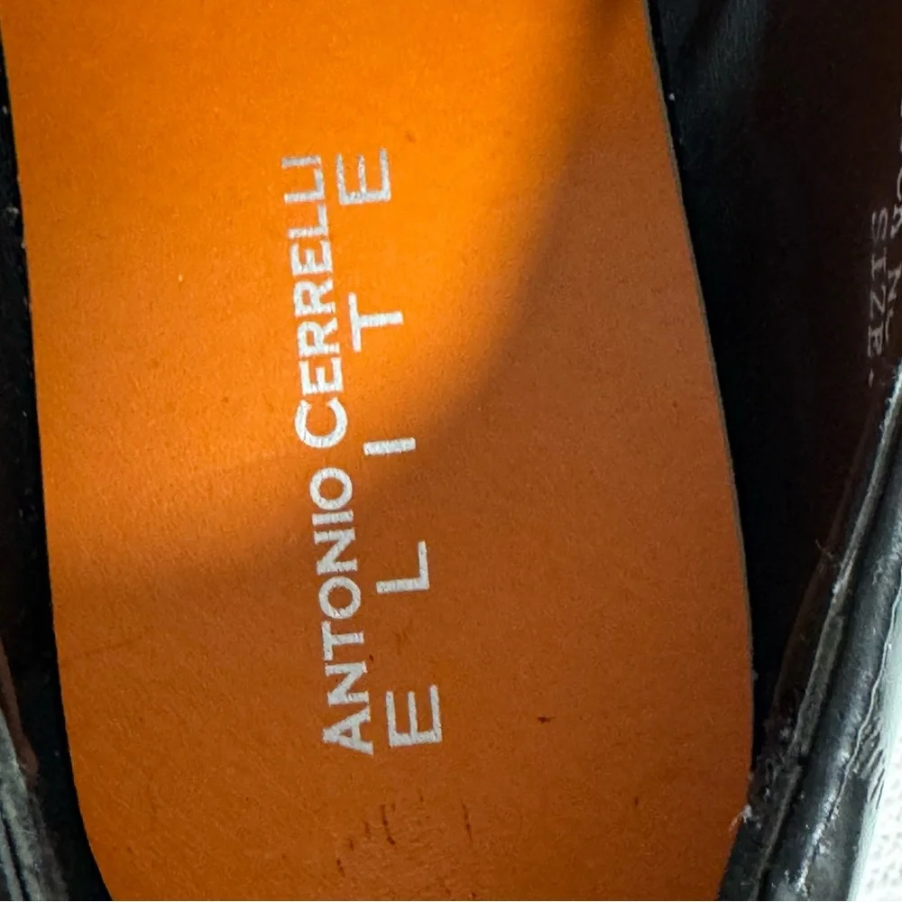 Antonio Cerrelli Elite Croc Print Shoes Men’s Black Dress Shoes‎ size 10